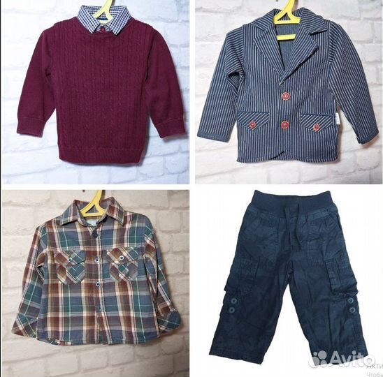 Одежда пакетом на мальчика 80-86 см
