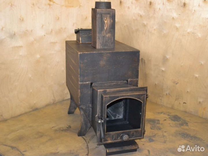Чугунная цельнолитая печь для бани Филимоново