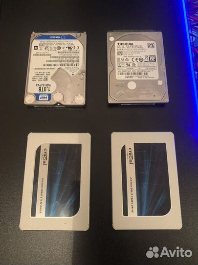 Жесткий диск 1 тб HDD 500gb SSD