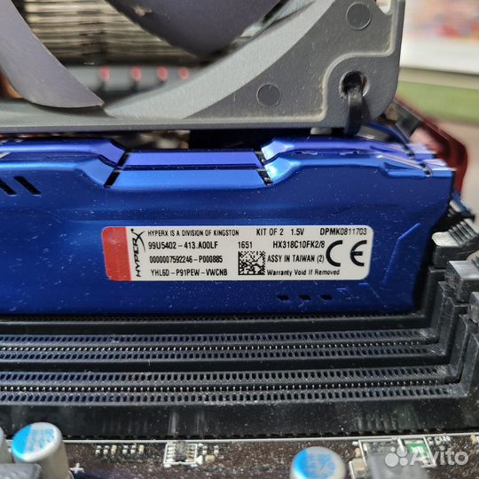 I7 3770k + Z77A-G45 gaming + 8гб озу + кулер