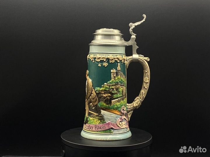 Пивная кружка Германия Rosskopf & Gerz 1900 год