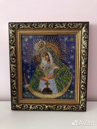 Икона из бисера Остробрамская