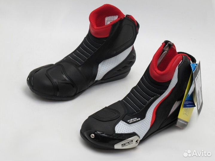 Мотоботы shima sx-6 black/white