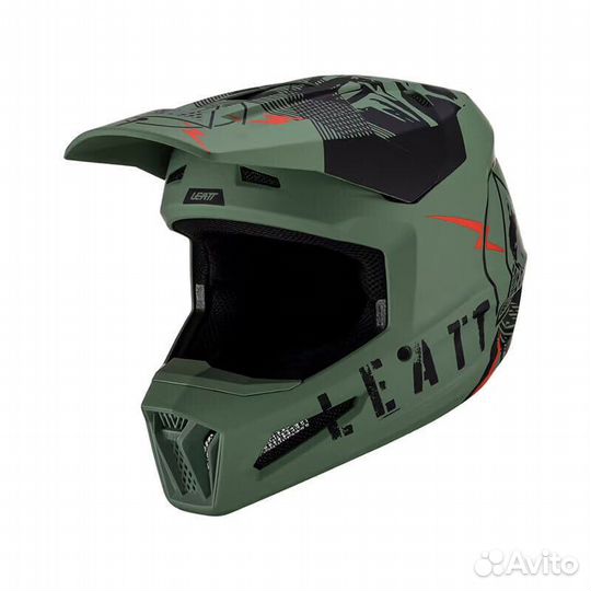 Leatt 2.5 2023 Мотошлем Green Зеленый