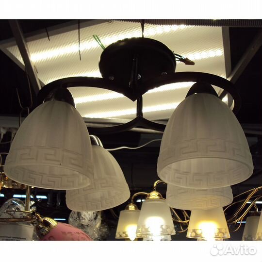 Люстра 27643 BK+CR/4H