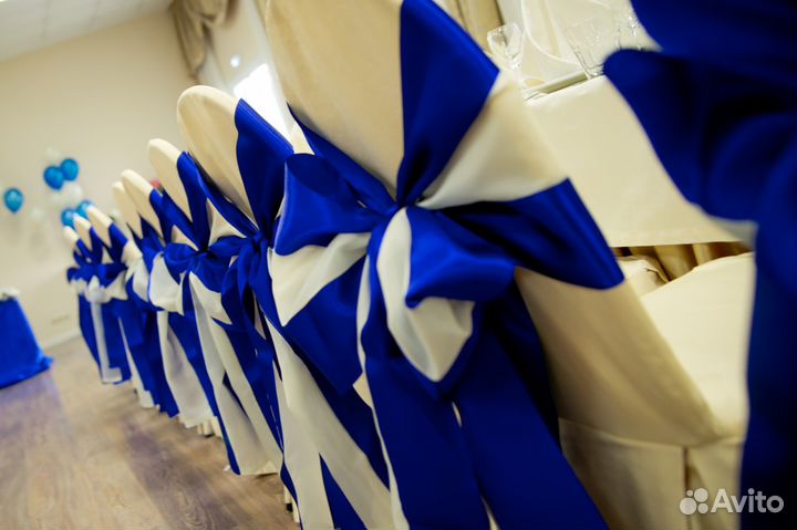 Банты на стулья, Вазы