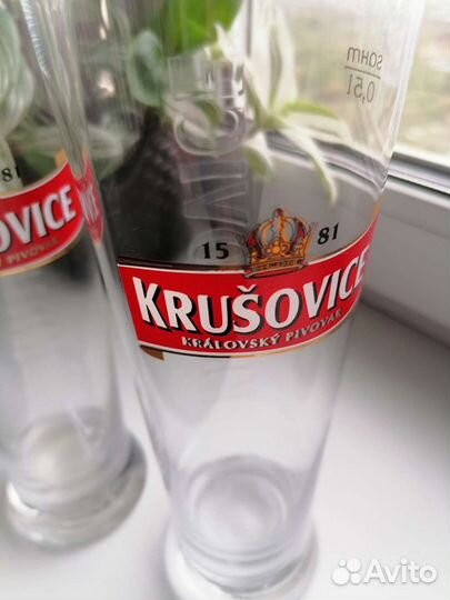 Пивной стакан Krusovice