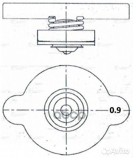 Крышка (пробка) радиатора для а/м Hyundai/Kia/N