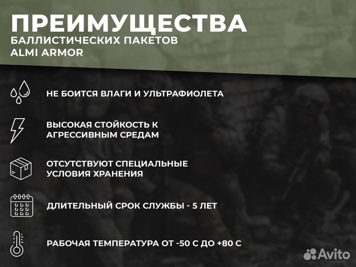 Баллистический пакет Almi Armor боковой 28х35 см