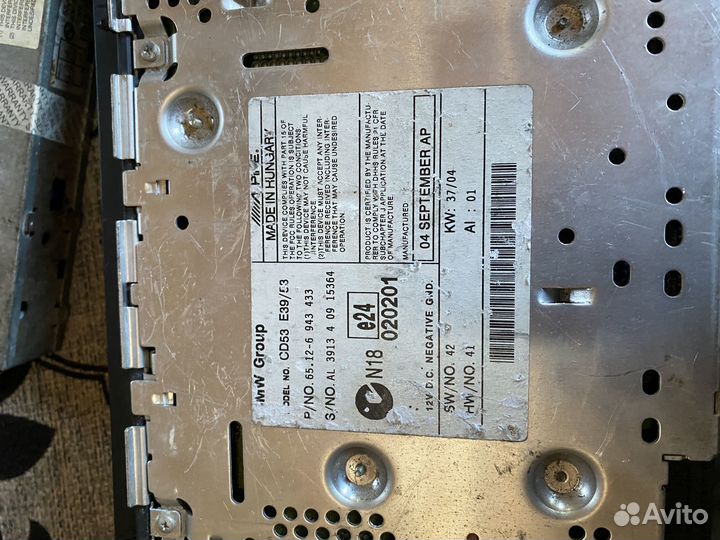 Продам магнитолу Bmw x5 e53 e39 e46