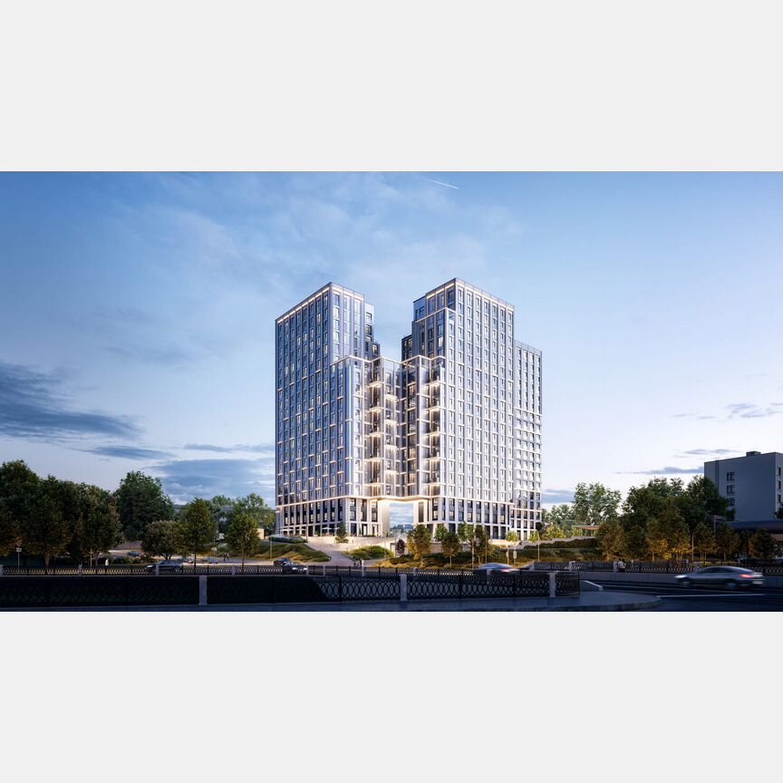 2-к. апартаменты, 39,8 м², 16/20 эт.