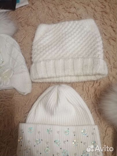 Шапка зимняя для девочки 48 50