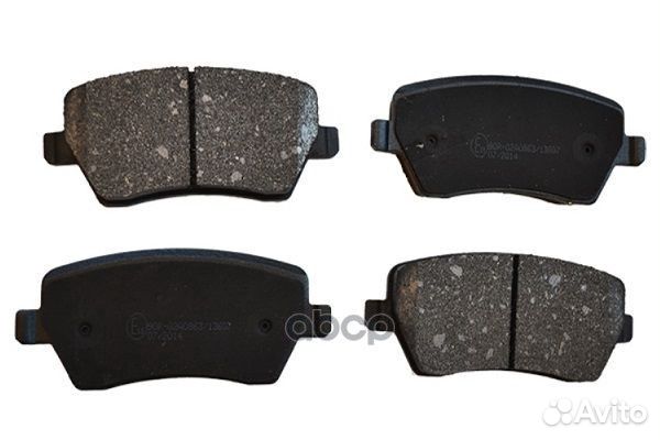 Колодки передние nissan micra 03, renault clio