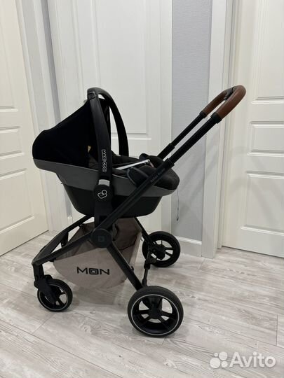 Коляска moon resea 3 в 1 + автолюлька maxi cosi