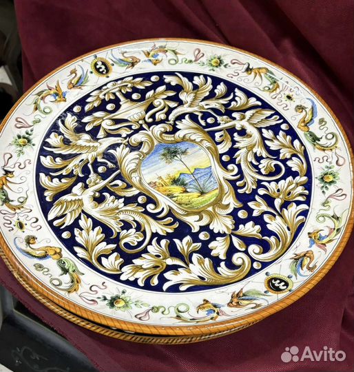 Тарелка декоративная Gien. Винтажная мебель