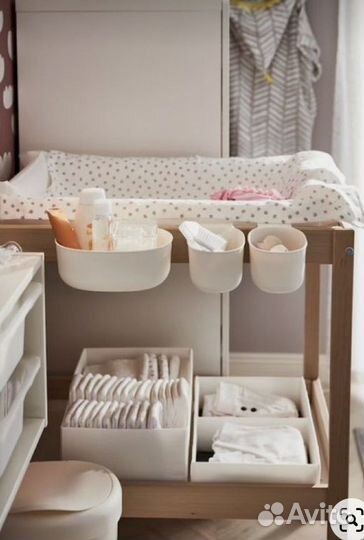 Контейнеры IKEA для пеленального столика