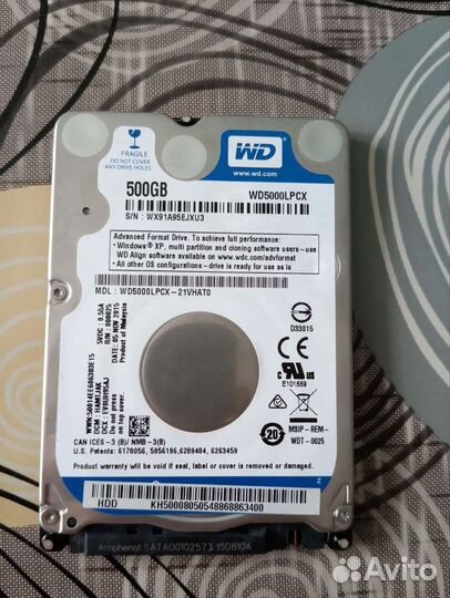 Жесткие диски 2 5 для ноутбука 250 320 500 gb