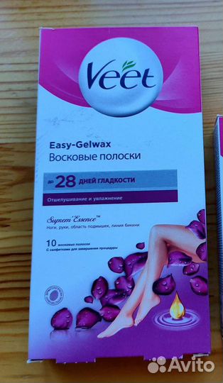 Полоски Veet воск. депиляции ног, подмышек, бикини