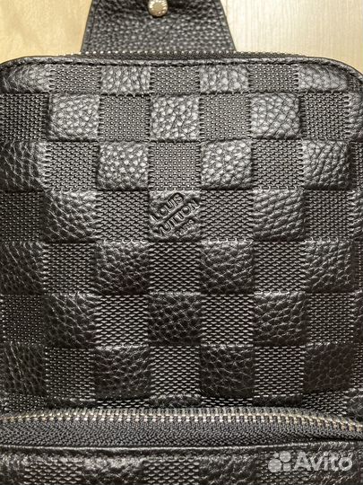 Мужская кожаная сумка Louis Vuitton кожа sling