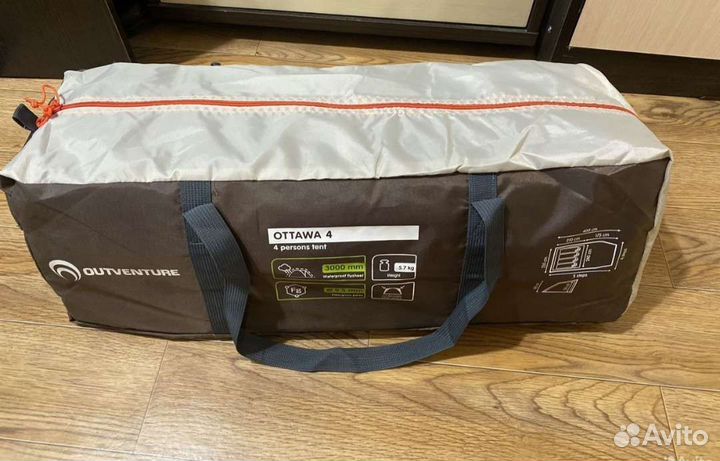 Палатка 4 местная outventure новая