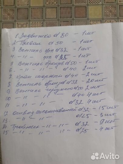 Вентиль, отвод, тройник, кран, задвижка