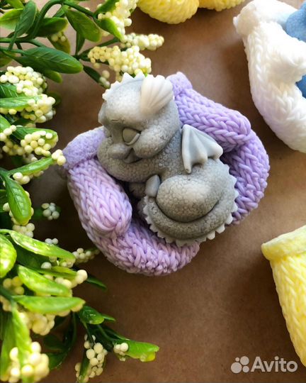 Мыло ручной работы дракон