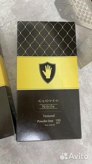 Перчатки нитриловые черные