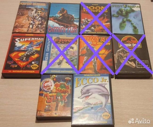 Картриджи sega 90х-00-х