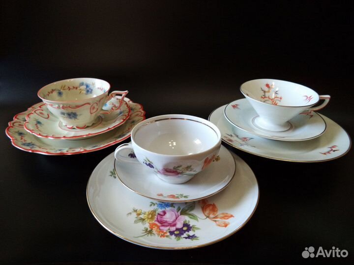 Чайные / кофейные трио фарфор Германия