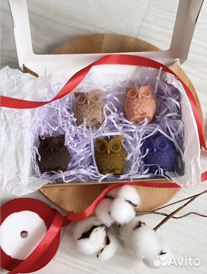 Свеча из пчелиного воска «Сова»