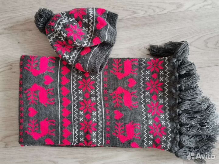 Женский шарф и шапка