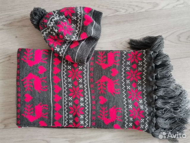 Женский шарф и шапка