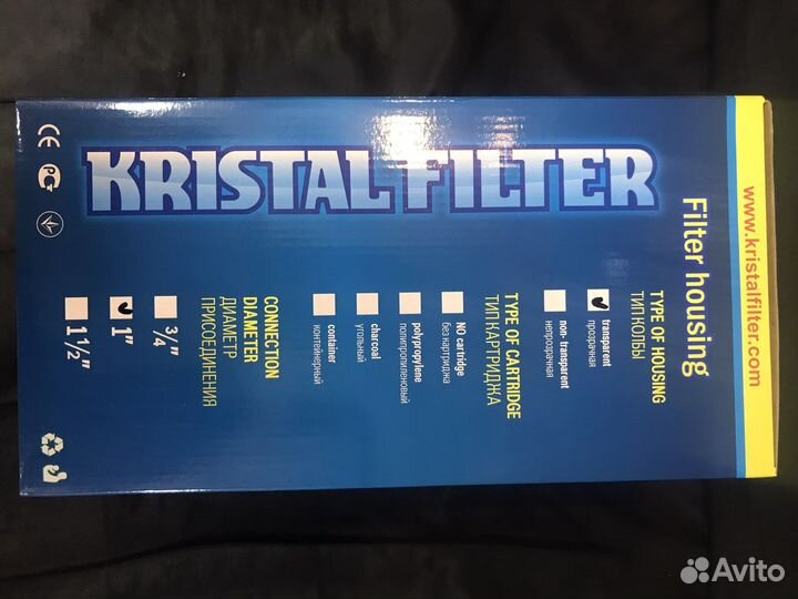 Фильтр для очистки воды kristal д.1