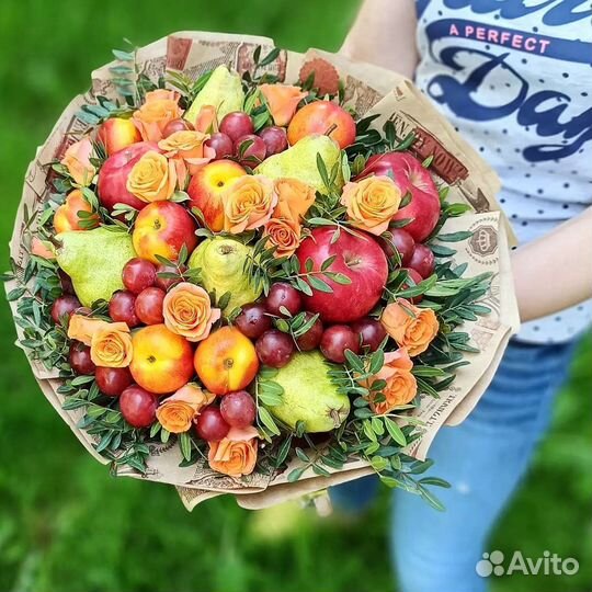 Букеты из фруктов, вкусные букеты