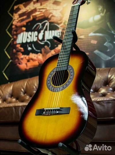 Гитара для обучения классика 6 струн 3/4