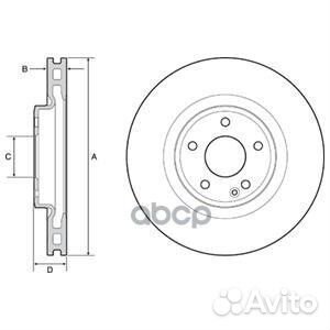 Тормозной диск перед BG4659C Delphi