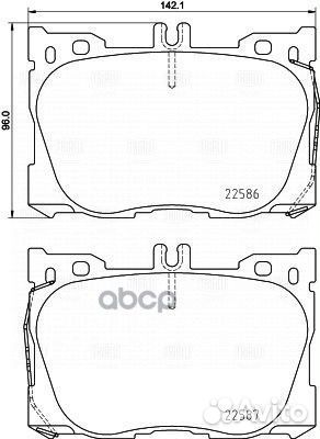 Деталь Колодки торм. для а/м Mercedes GLC (X253