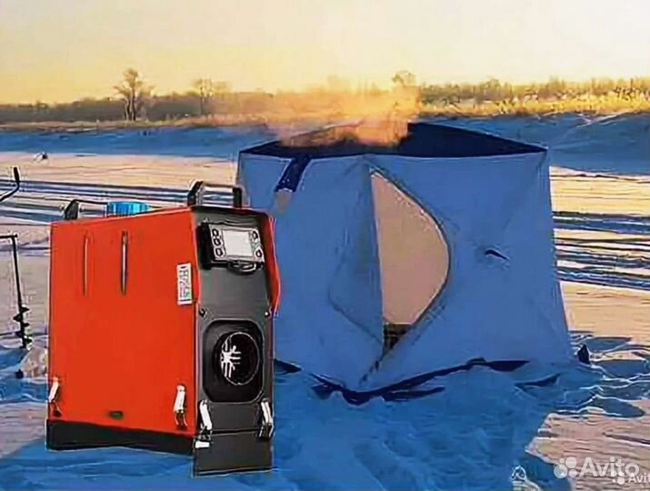 Дизельная печка для палатки зимней рыбалки