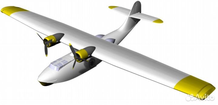 Корпус самолета на радиоуправлении PBY Catalina