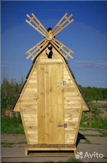 Уличный туалет с декором тщл 336