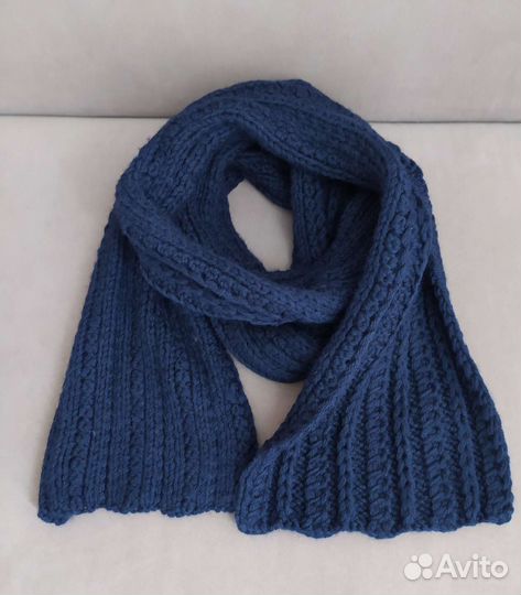 Шарф ручной вязки шерсть