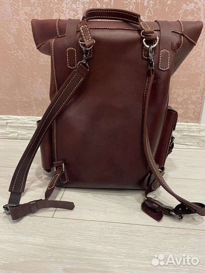 Рюкзак кожаный мужской ручной работы
