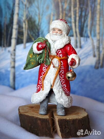 Ватные елочные игрушки 