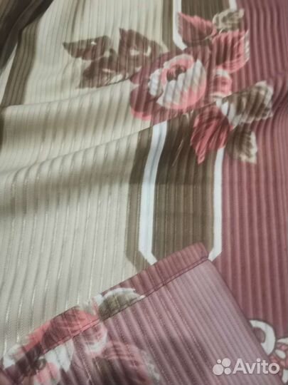 Тюль. Штора. Ткань. Скатерть.Ковер плюшевый СССР