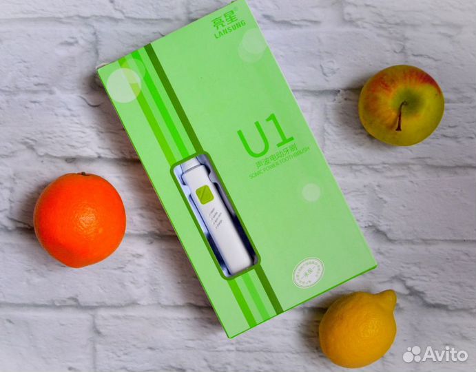 Ультразвуковая(звуковая) зубная щётка+4насадки(USB