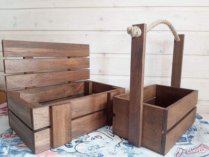 Декоративные деревянные ящики