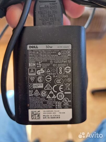 Зарядное устройство type-c для планшета Dell