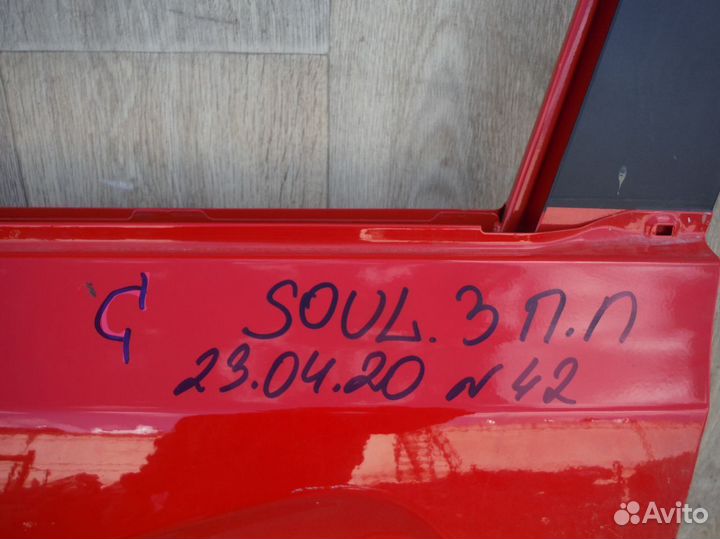 Дверь передняя левая (№42) Kia Soul 3 2019