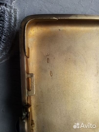 Портсигар серебряный