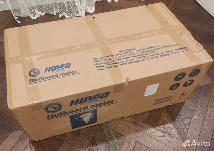 Лодочный мотор Hidea HDF5HS, 5 л с, 2х тактный